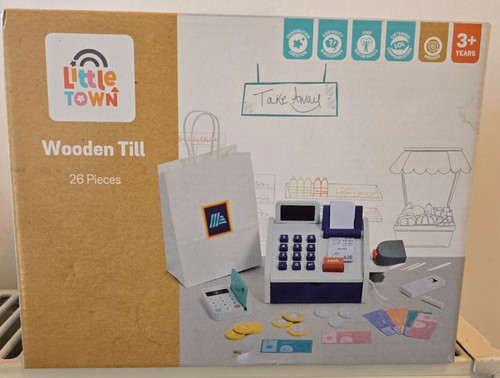 Little town wooden till - till, aldi