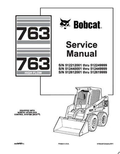 Bobcat 763 skid steer loader - steer,