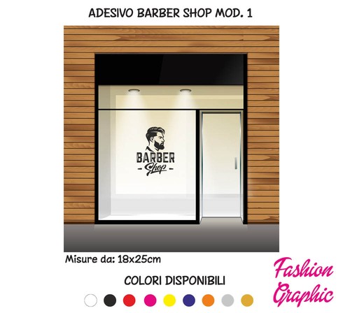 Adesivo sticker barber shop - adesivo,